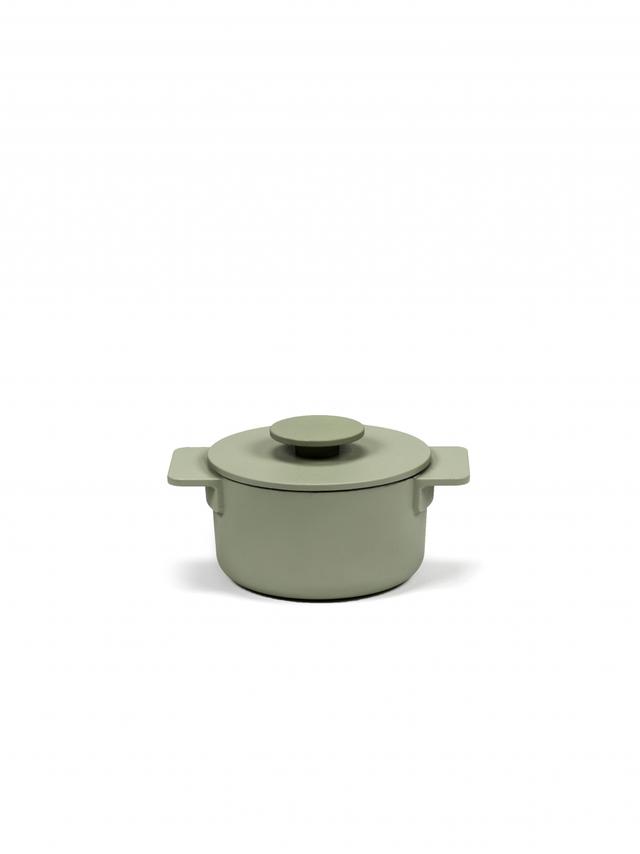 Serax Surface Pot geëmailleerd gietijzer - Ø150mm - 1Ltr - Camogreen