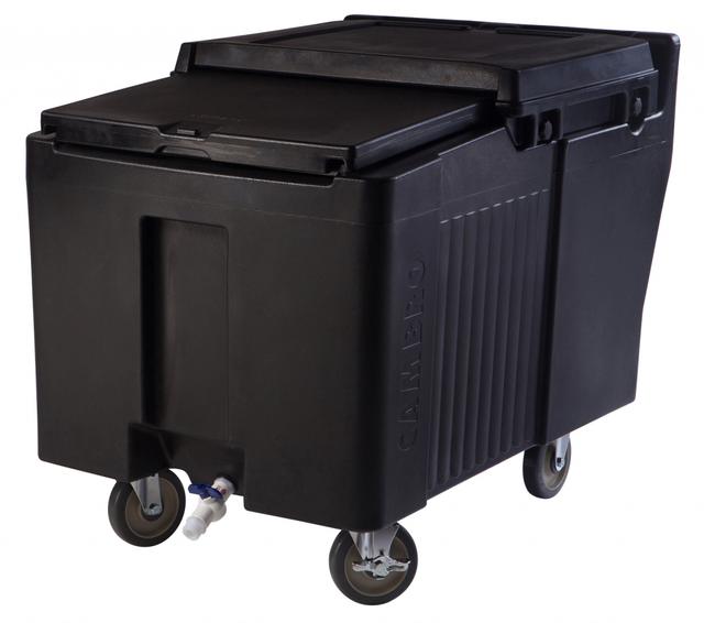 Cambro IJsblokjescontainer verrijdbaar - 80kg - 610x955x745mm - Black