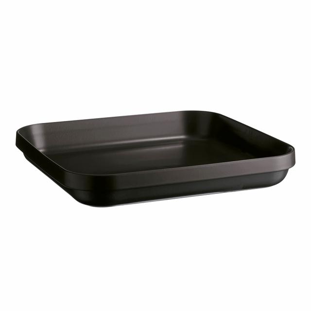 Emile Henry Welcome Schaal vierkant groot - 415x415x65mm - Gris anthracite