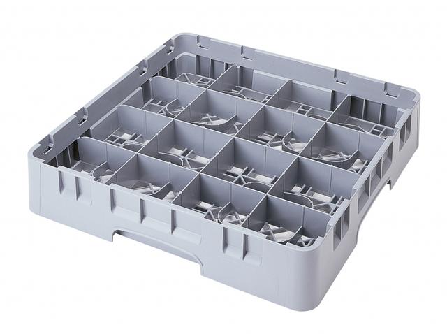 Cambro Koppenkorf - 500x500 H 101mm max 66mm 16 compartimenten - Soft Gray