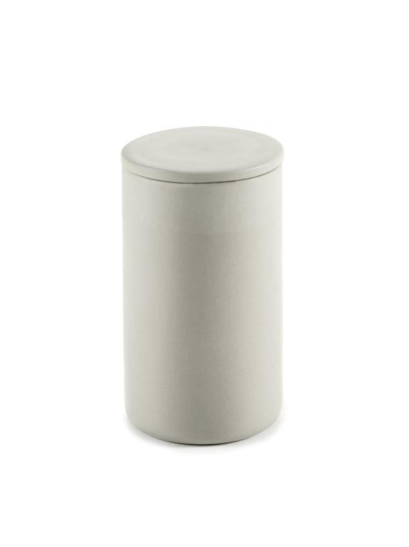 Serax Cose Potje met deksel rond L - Ø70mm - H 126mm - Beige