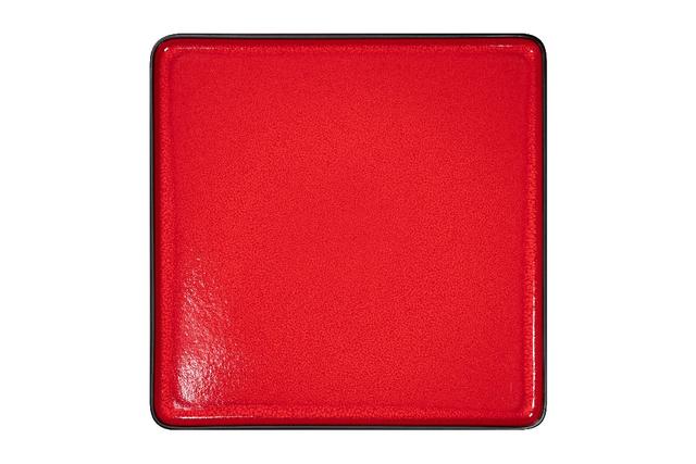 RAK Fractal Bord plat vierkant - 320x320mm - Red