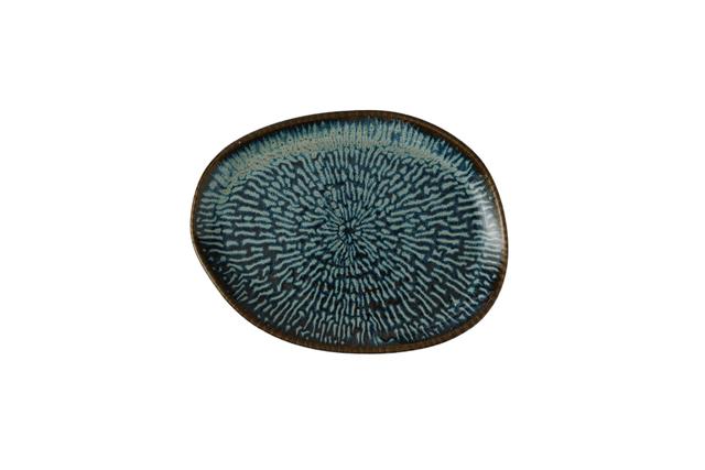 Churchill Envisage Cascade Bord plat organisch - 260x200mm - Sapphire Blue