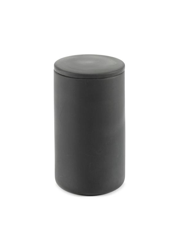 Serax Cose Potje met deksel rond L - Ø70mm - H 126mm - Donkergrijs