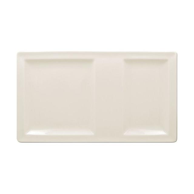 RAK Classic Gourmet Schaal plat rechthoekig 2 vakken - 370x210mm