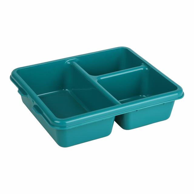 Cambro 3-vaksschaal co-polymeer - 272x225x66mm - Teal