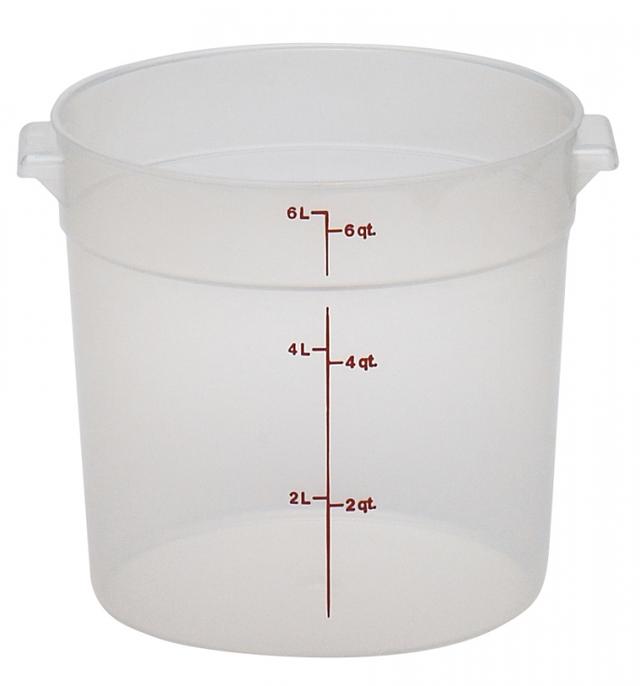 Cambro Voorraadbus zonder deksel - Ø252mm - 5.7 Ltr - Translucent