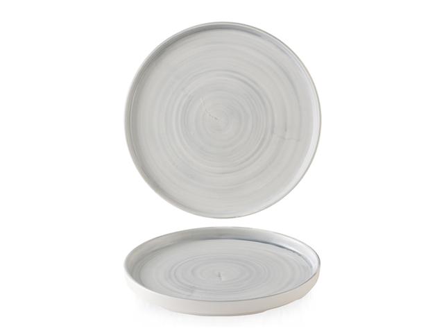 Churchill Stonecast Canvas Bord plat met rand - Ø260mm - Grey