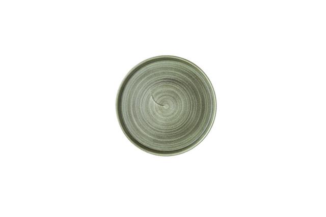 Churchill Stonecast Patina Bord plat met steile rand - Ø210mm - Burnished Green