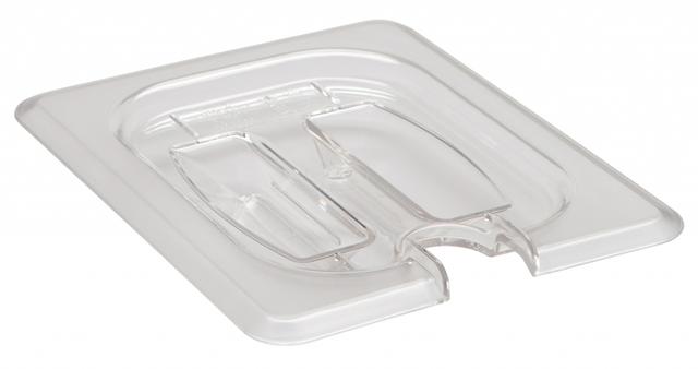 Cambro Deksel met lepeluitsparing en greep 1/8 GN - Clear