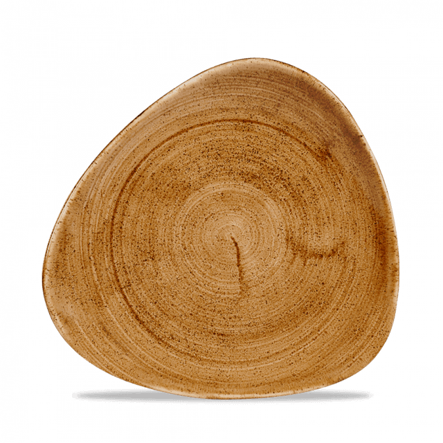 Churchill Stonecast Patina Bord plat driehoek - B 203mm - Vintage Copper