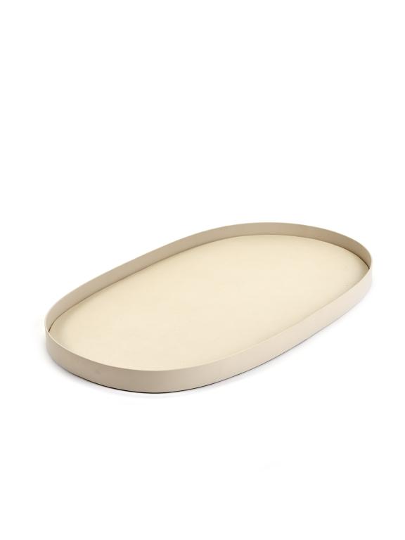 Serax Plateau ovaal vinyl M - 530x315x30mm - Cream