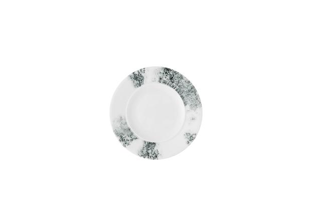 Churchill Alchemy Smoke Bord plat met rand - Ø162mm - Black
