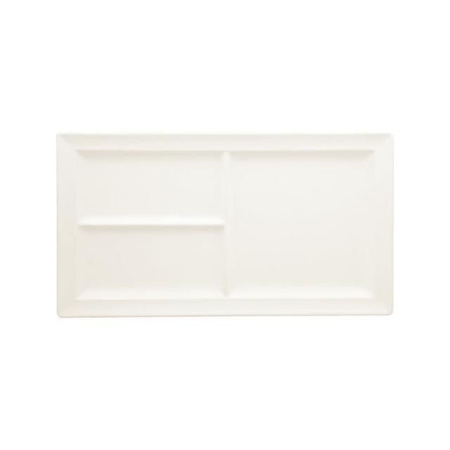 RAK Classic Gourmet Schaal plat rechthoekig 3 vakken - 388x213mm