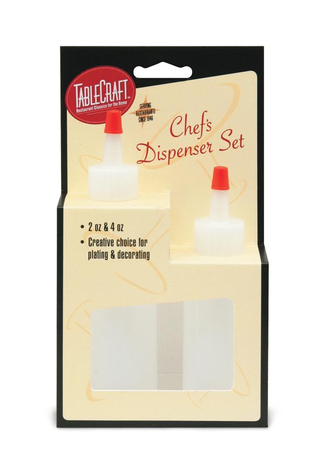 Tablecraft Knijpflacon set 2-delig - Clear