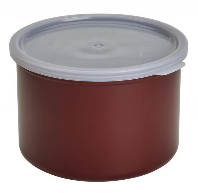 Cambro Dressingpot met deksel - 2.4 Ltr - Red.Brown