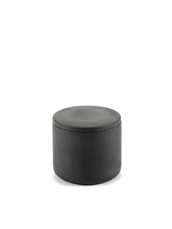 Serax Cose Potje met deksel rond S - Ø70mm - H 65mm - Donkergrijs