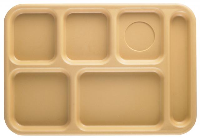 Cambro Dienblad 6-vaks budget - 365x254mm - Tan