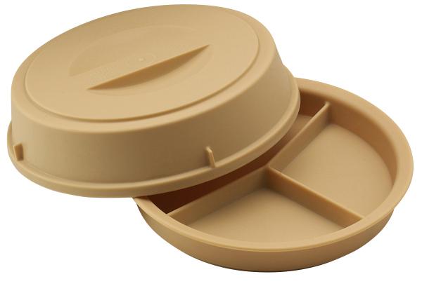 Cambro Warmhoudset met 3-vaksbord - polycarbonaat - Beige