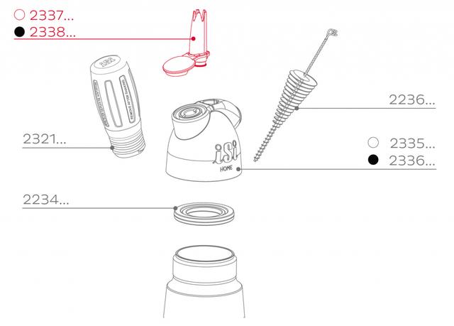 iSi Spuitmond Easy Whip - Zwart