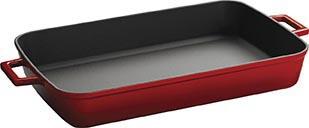 LAVA Schaal rechthoekig - 300x220mm - Red/Black