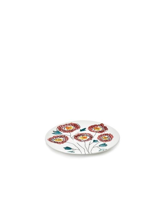 Serax Midnight Flowers Schotel voor koffiekop hoog - Ø115mm - Anemone Milk