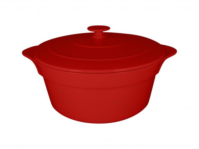 RAK Chef's Fusion Cocotte rond met deksel - Ø280mm - Bright red