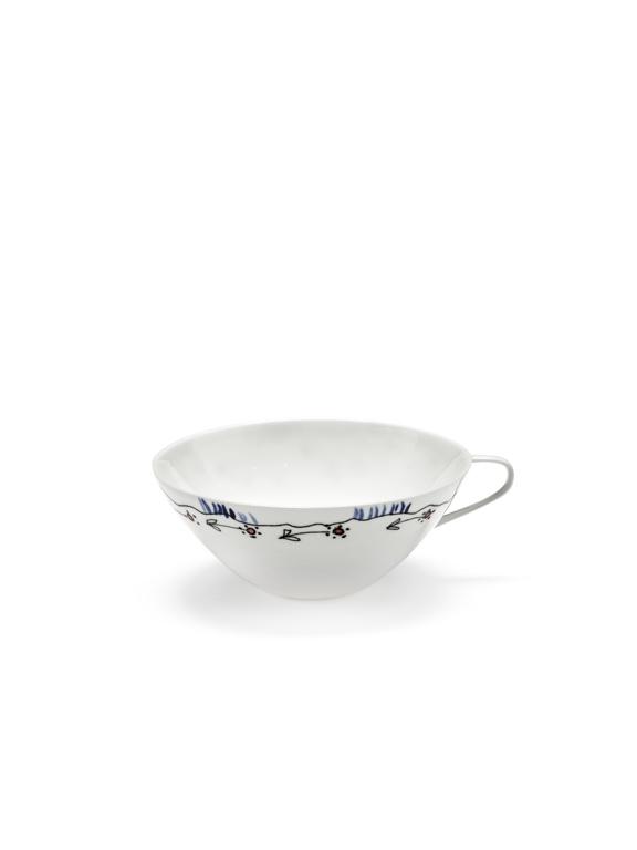 Serax Midnight Flowers Theekop - 133x116x48mm - Anemone Milk