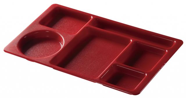 Cambro Dienblad 6-vaks economy - 380x220mm - Cranberry