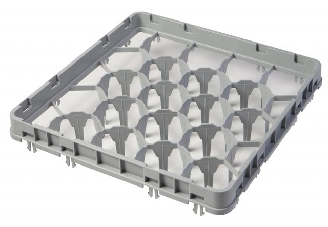 Cambro Opzetstuk full-drop 20 compartimenten - 499x499 H 51mm max 41mm 98x98mm - Soft Gray