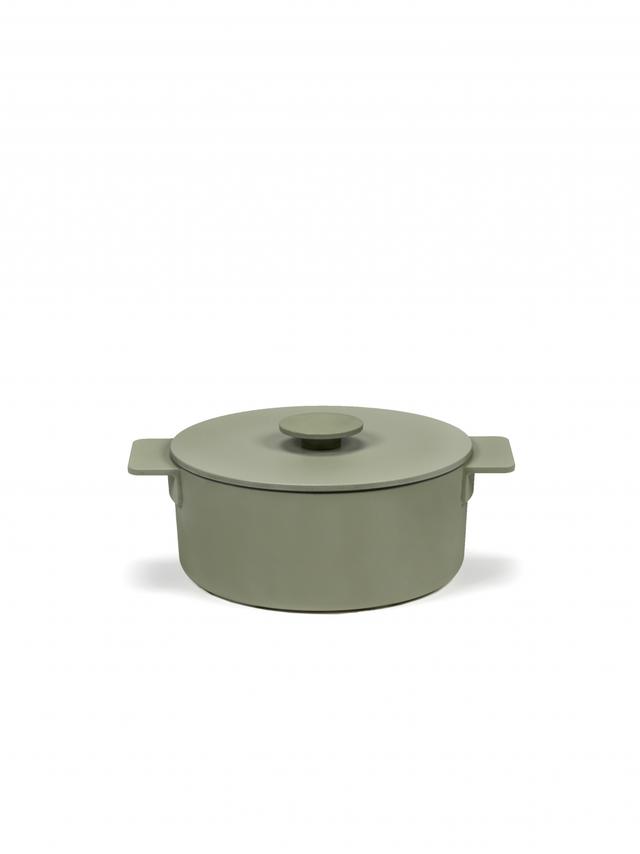 Serax Surface Pot geëmailleerd gietijzer - Ø200mm - 2Ltr - Camogreen