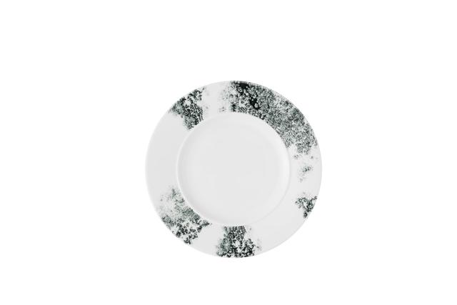 Churchill Alchemy Smoke Bord plat met rand - Ø217mm - Black