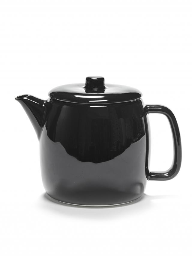 Serax VVD Theepot met infuser - 0.9Ltr - Geglazuurd zwart