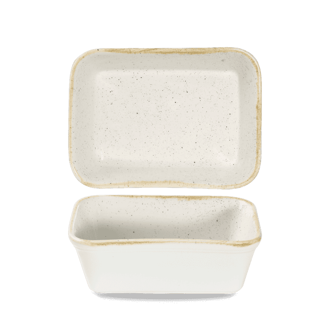 Churchill Stonecast Lasagneschaal - 160x120x50mm - Barley White