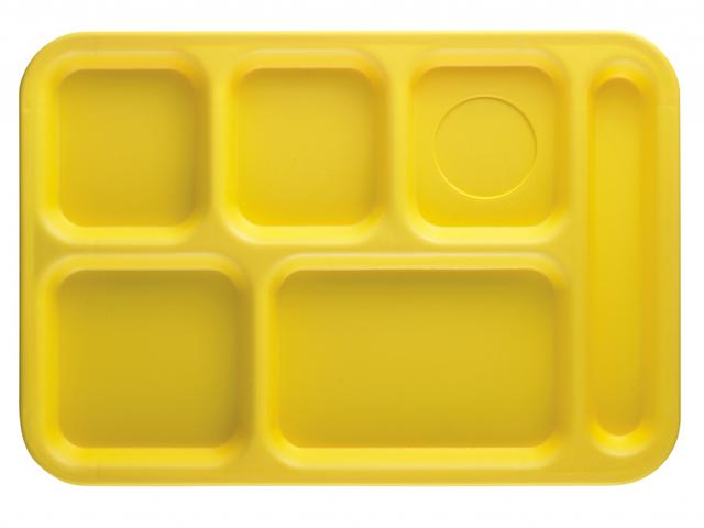 Cambro Dienblad 6-vaks economy - 365x254mm - Yellow