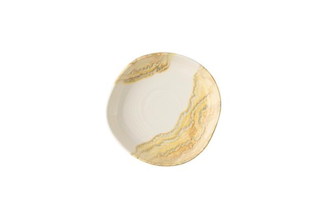Churchill Tide Bord diep organisch met rand - Ø200mm - H 45mm - Gold