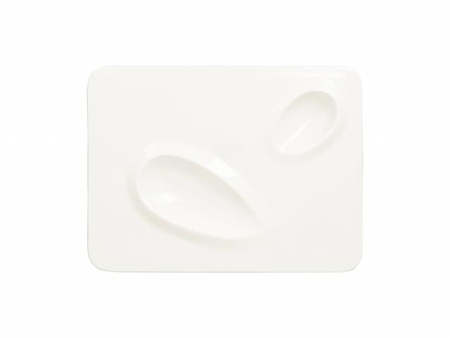 RAK Suggestions Create Bord rechthoekig 2 zones - 320x240x15mm - Plain white