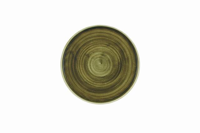 Churchill Stonecast Plume Bord plat met steile rand - Ø260mm - Olive