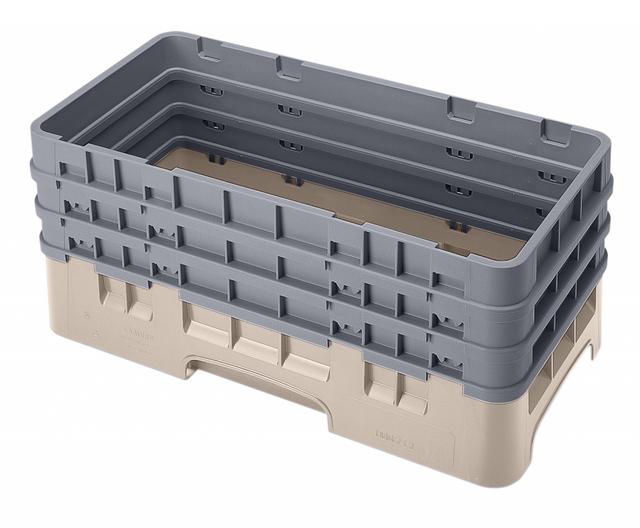 Cambro Universeelkorf met 3 opzetstukken - 500x250 H 225mm max 206mm - Beige