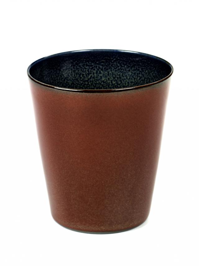 Serax Beker conisch M - Ø85mm - H 95mm - Rust/Ddark blue