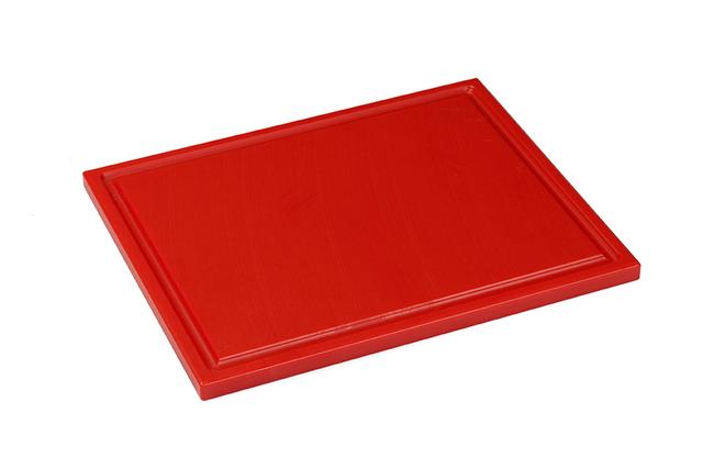 Interlux Snijplaat met sapgoot - 325x265x15mm - Rood