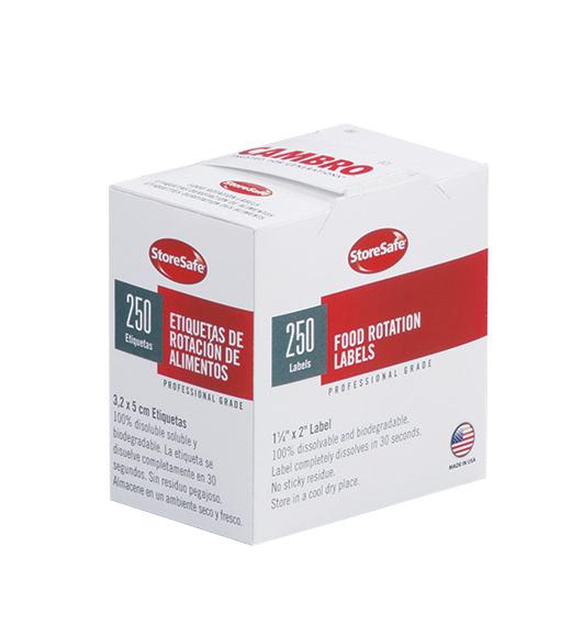 Cambro Store Safe label doos 24 rollen - 250 labels per rol