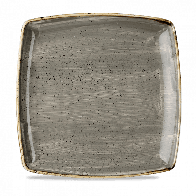 Churchill Stonecast Bord diep vierkant - 268x268mm - Peppercorn Grey