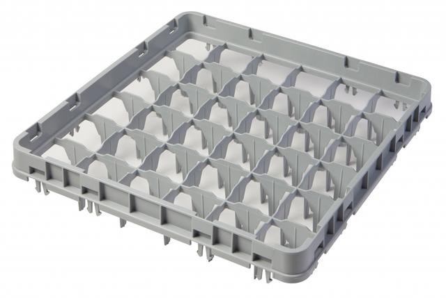 Cambro Opzetstuk full-drop 36 compartimenten - 499x499 H 51mm max 41mm 73x73mm - Soft Gray