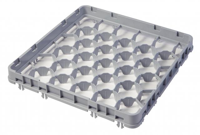 Cambro Opzetstuk half-drop 30 compartimenten - 499x499 H 51mm max 41mm 79x79mm - Soft Gray