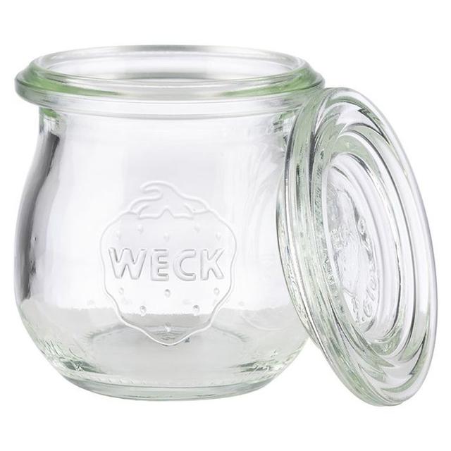 APS 12 weckglaasjes tulp met deksel - 0.075Ltr