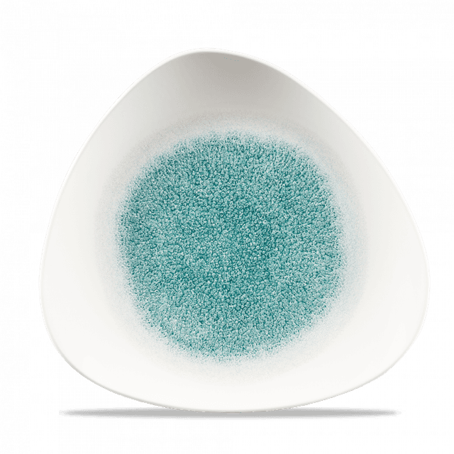 Churchill Studio Prints Raku Bord driehoek - B 265mm - Jade Green