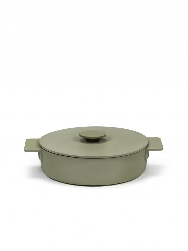 Serax Surface Braadpan geëmailleerd gietijzer - Ø260mm - 2.6Ltr - Camogreen