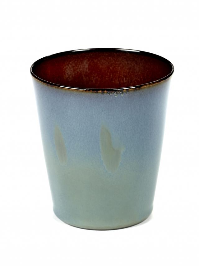 Serax Beker conisch M - Ø85mm - H 95mm - Smokey blue/rust