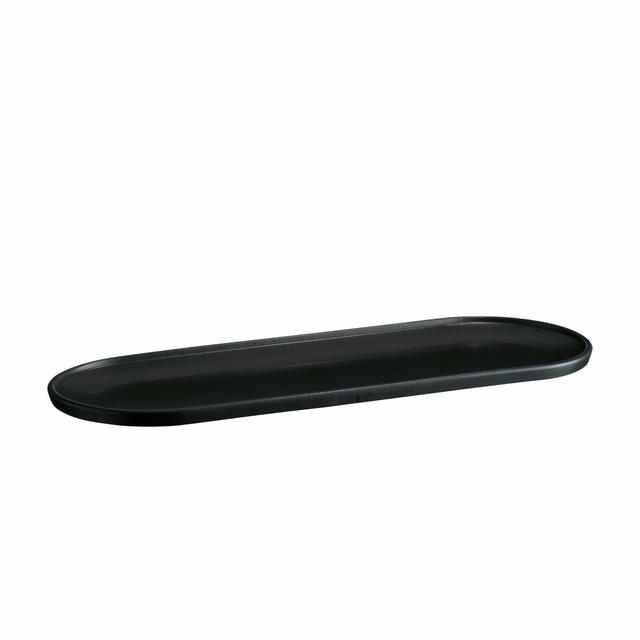 Emile Henry Welcome Plateau lang - 418x148x21mm - Noir